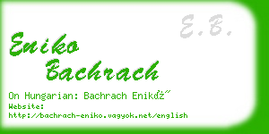 eniko bachrach business card